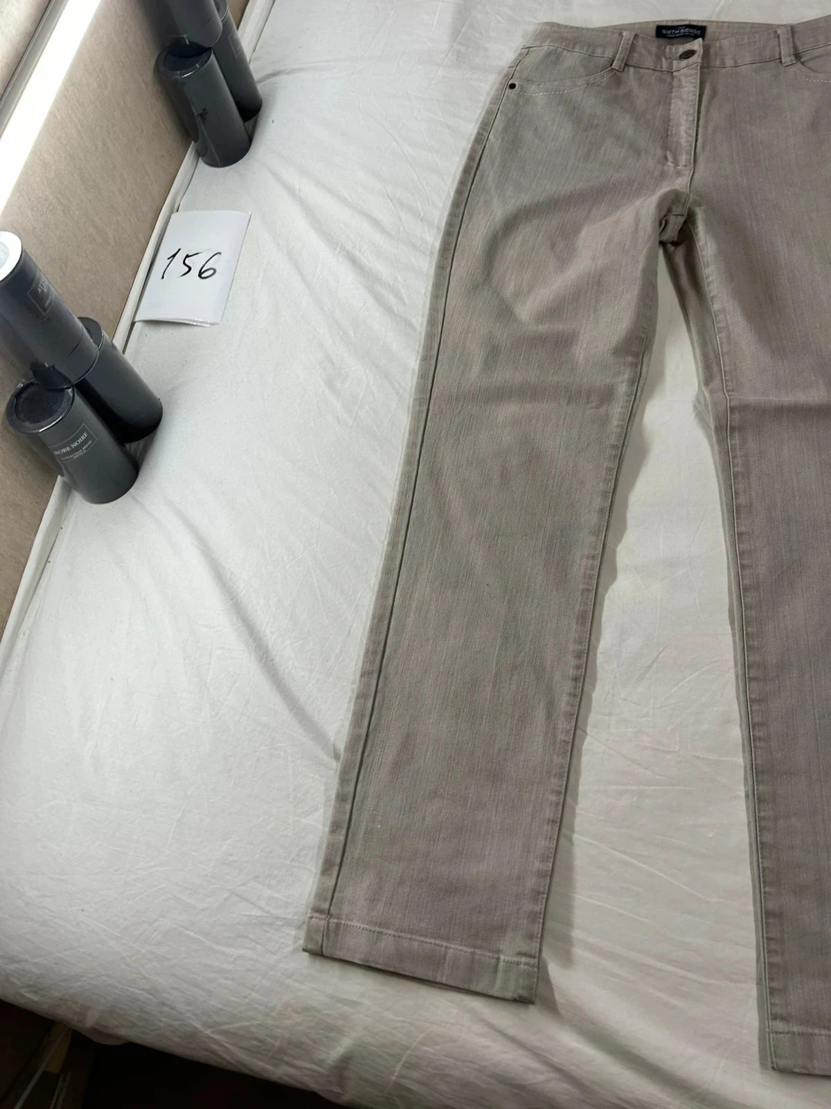 Crème beige rechte spijkerbroek Sixthsense – photo 3